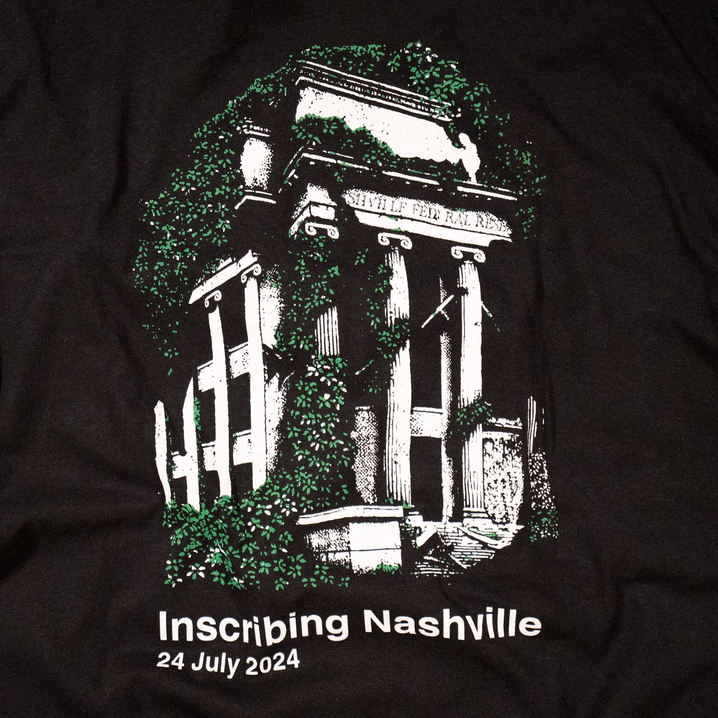 Inscribing Nashville (black shirt)