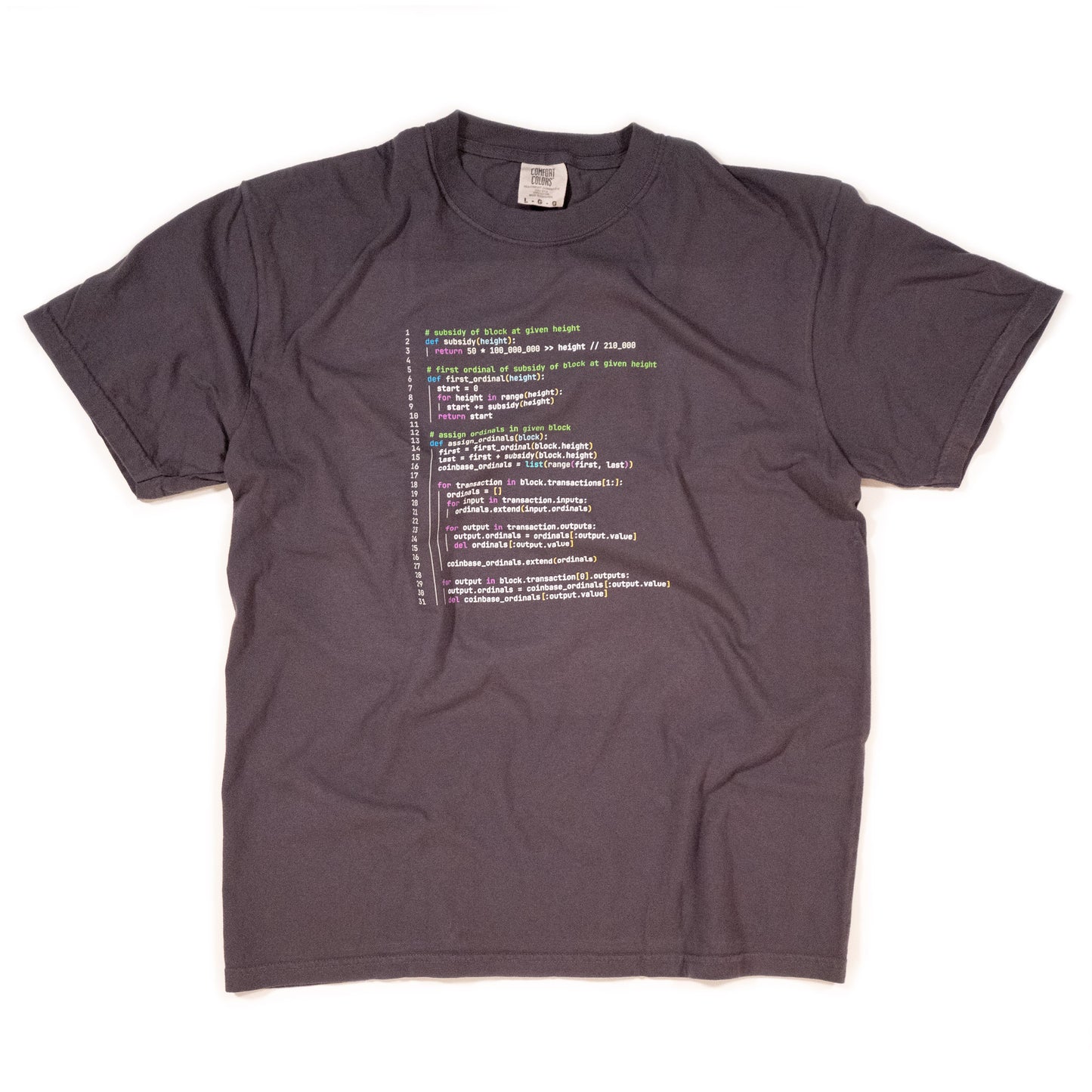 Ordinals Protocol (graphite shirt)